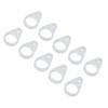 10pcs Hearing Aid Lanyard Silicone Loops BTE Hearing Aid Clip Adaptor Replacement Accessories for Elderly