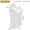 Plastic Food Storage Containers With Sealed Lids And Measuring Cup For Kitchen Rice Cereal Dry Food