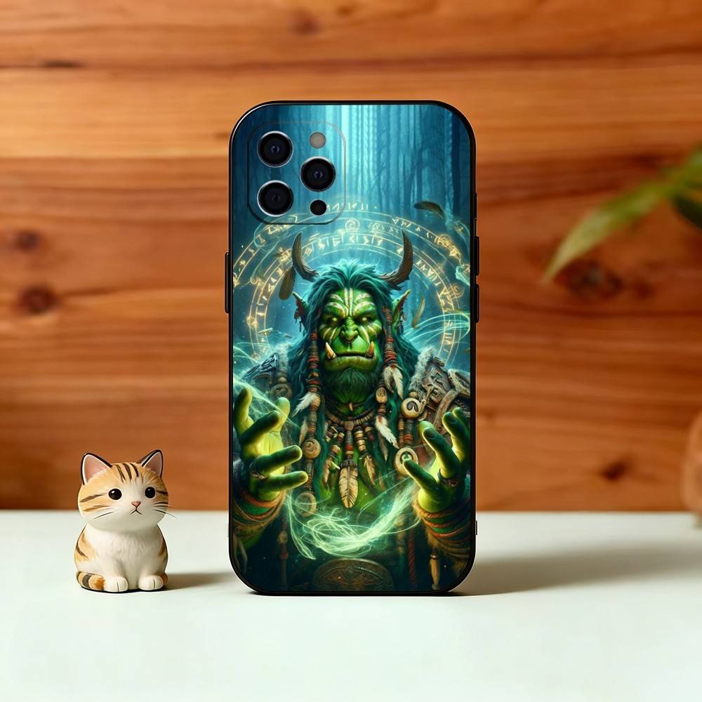 W-Warcraft G-Game Pouzdro na telefon Silikonové Měkké Pro IPhone 17 16 15 14 13 12 11 X XR Plus Pro Max Plus