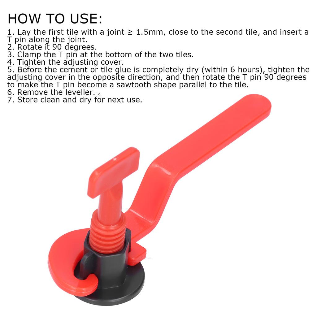 50Pcs Tile Leveling System Leveler Kit Floor Spacer Tool Set with Wrench for Home