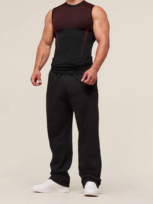 Men's Slim Fit Stretchy T-Shirt: Solid Color, Muscle-Enhancing, Short & Long Sleeve, Ideal for Training, Running, and Layering in Summer.