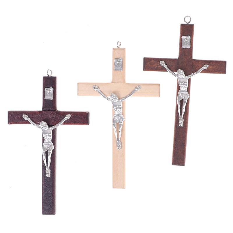 1PCS Jesus Cross Christ Suffering Statue Cross Religious Prayer Jesus Decoration