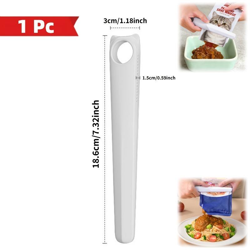 Pet Food Bag Squeezer for Cats Dogs Waste-Reducing Food Press Mess-Free Feeding Accessory Portable Useful Tool