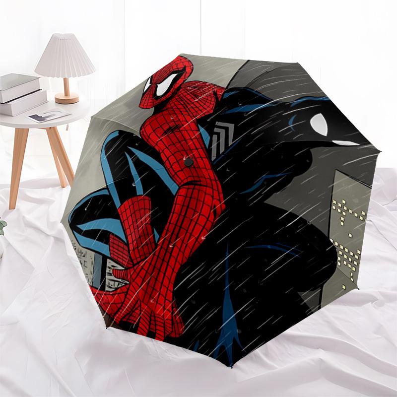 1pc Spider-Man Automatic Folding Umbrella, 8 Ribs for All-Season Use 023