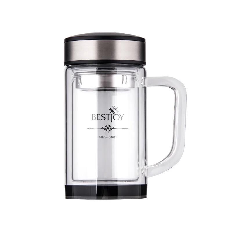 FUGUANG BESTJOY Double-Layer Borosilicate Glass Office Cup