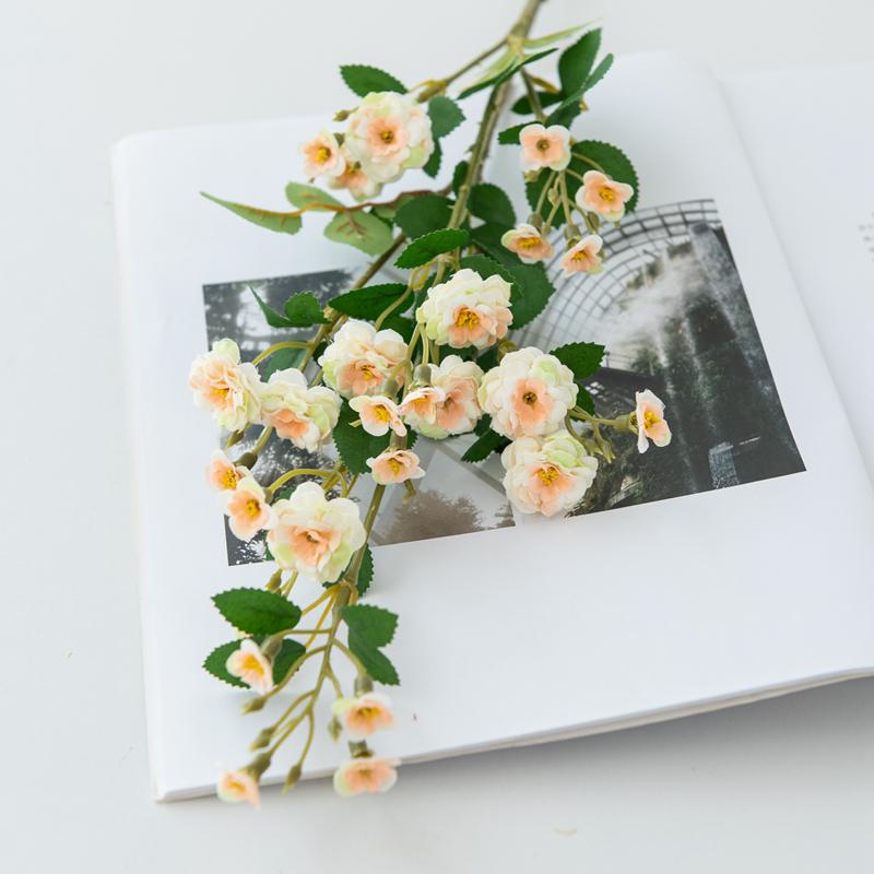 

2/4pcs Artificial Flower Long Shoot Marguerit Bouquet Home Room Vase Table Garden DIY Gift Wreath Material Wedding Bridal Decor 2 pcs шампанського