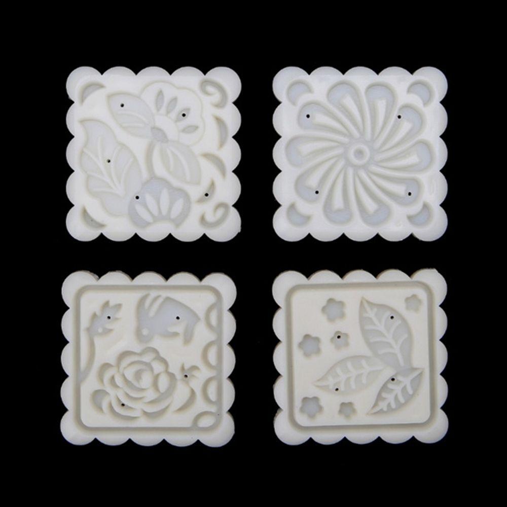 Non-stick White Stamps Baking Tool Mooncake Mold Mooncake Tools Bean Cake Mold Moon Cake Mould
