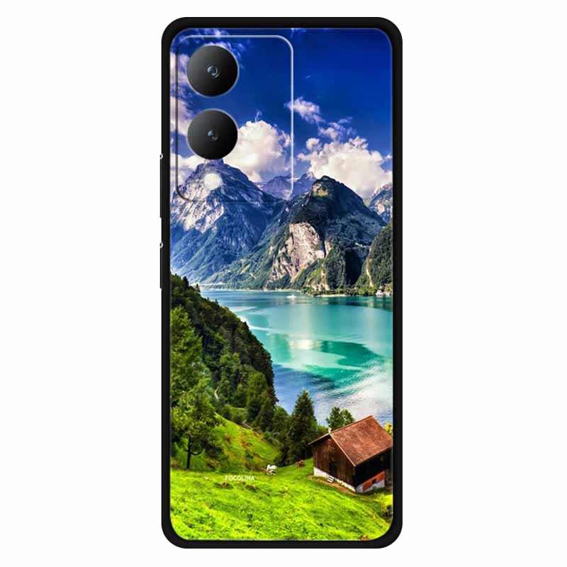 Fundas For Vivo Y17s 4G Case Silicone Wolf Lion Soft TPU Phone Covers for Vivo Y17s 2023 Y 17s Bumper Coque for VivoY17s Black