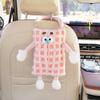 Stylish Tissue Wrap Storage Bag with Elegant Charm Cartoon Convenient Pocket Tissue Holder for Household Everyday Use