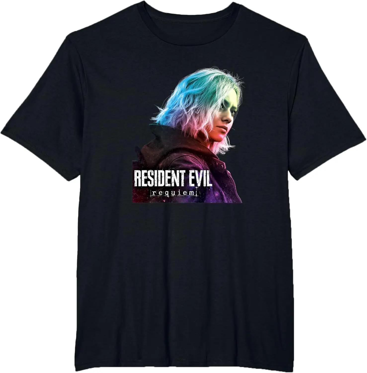 

2026 Новая Resident Evil Requiem Игровой Дизайн Унисекс Высокое Качество Свободный Повседневный Футболка Хлопок Короткий Рукав для Мужчин Женщин Т... S разноцветный