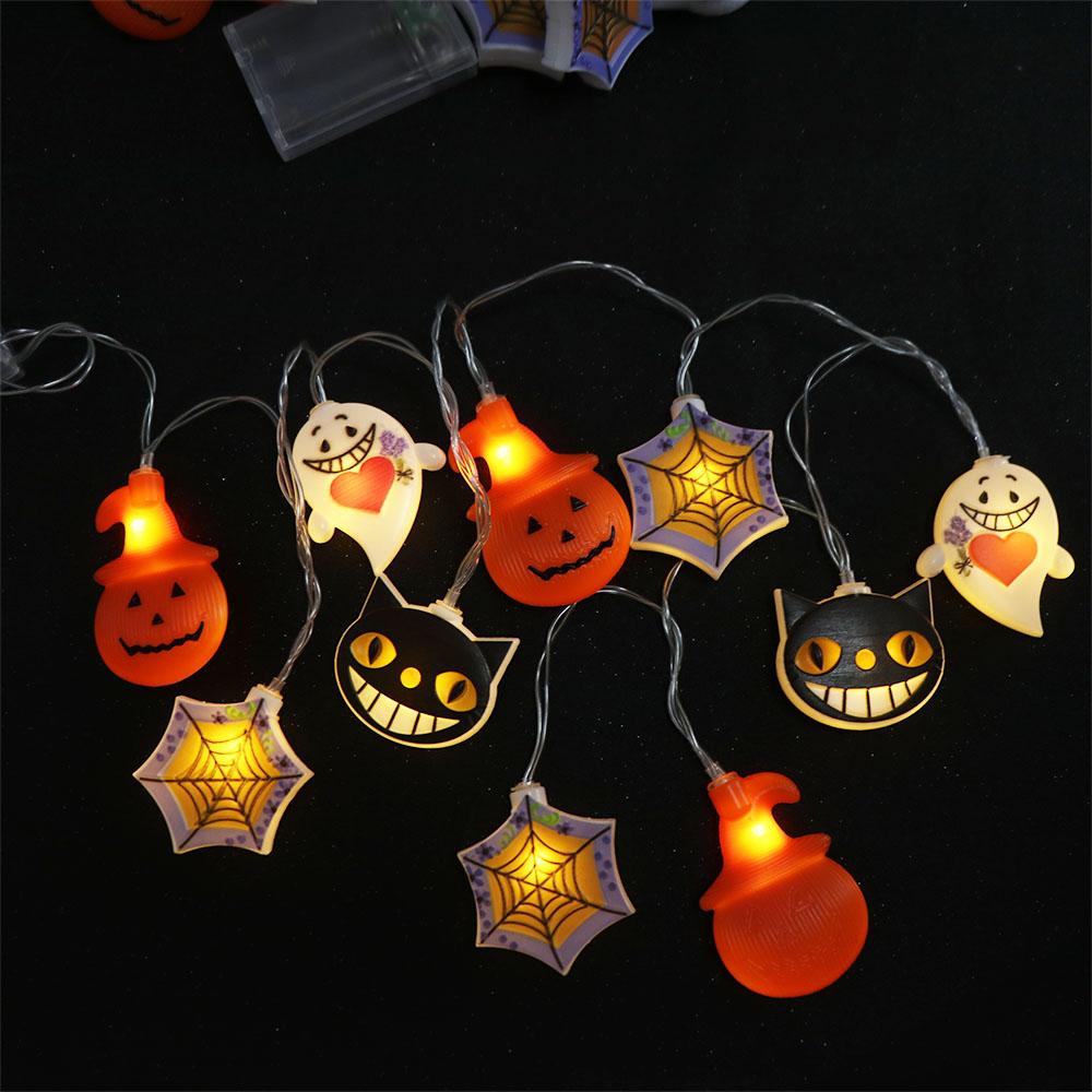 Pumpkin Halloween LED String Lights 1.5/3Meters Atmosphere Lamp Light Halloween Party Props  Home