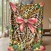 Leopard Print Luxury Clutch 1 Theme blanket Lightweight Warm Flannel Blanket Decorative Throw Blanket for Home Decoration
