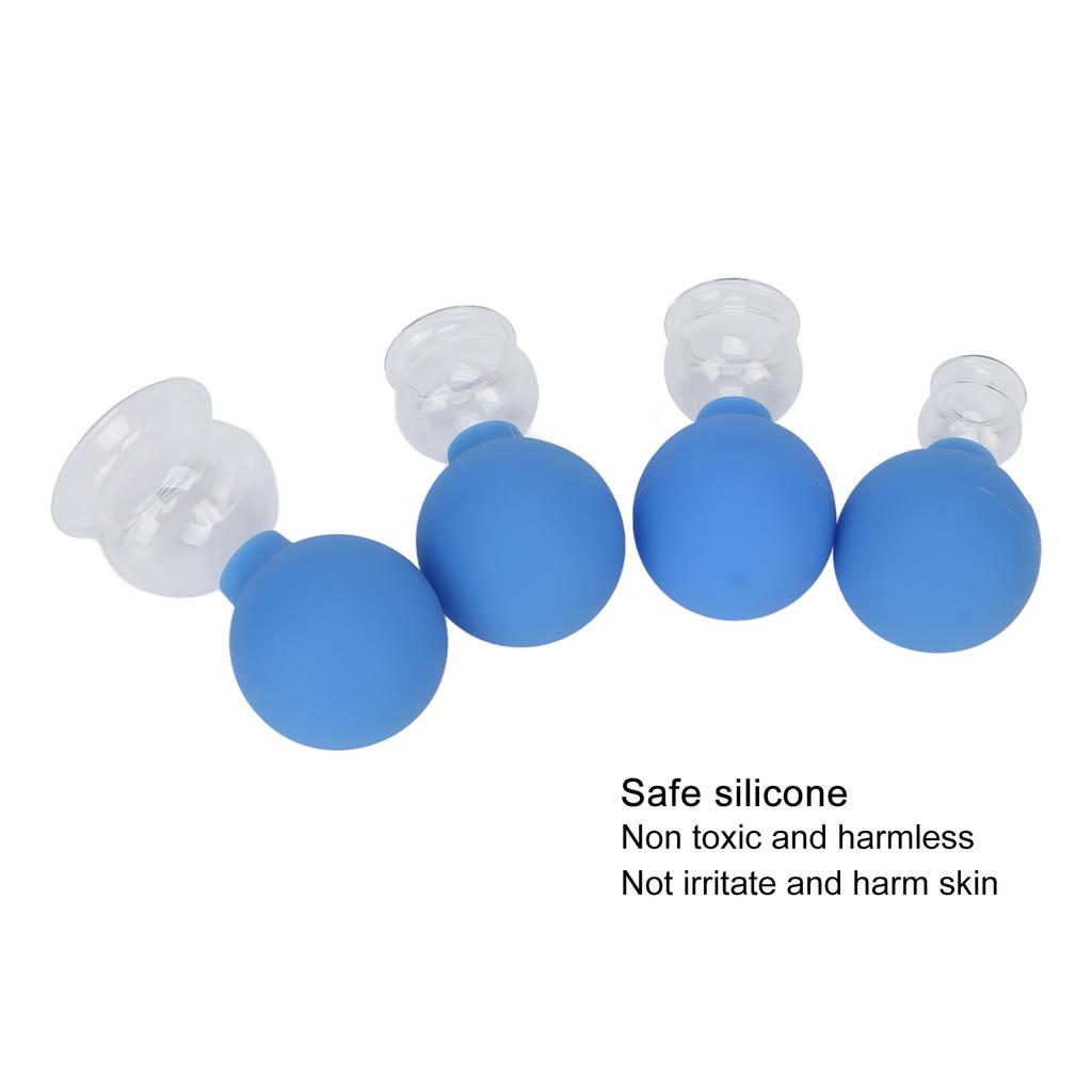 Glas Schröpfset Professionell Silikon Chinesische Massage Therapie Schröpfgläser für Körper Gesicht Bein Schulter