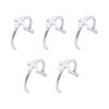 Without Piercing Lip Rings Sturdy Stainless Steel Imitation Lip Jewelry Secure Clip Designs for Sensitive Skin