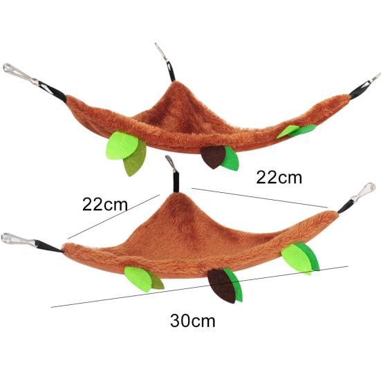 5Pcs/Set Pet Hamster Squirrel Warm Ropeway Hammock Hanging Swing Cage Bed Nest
