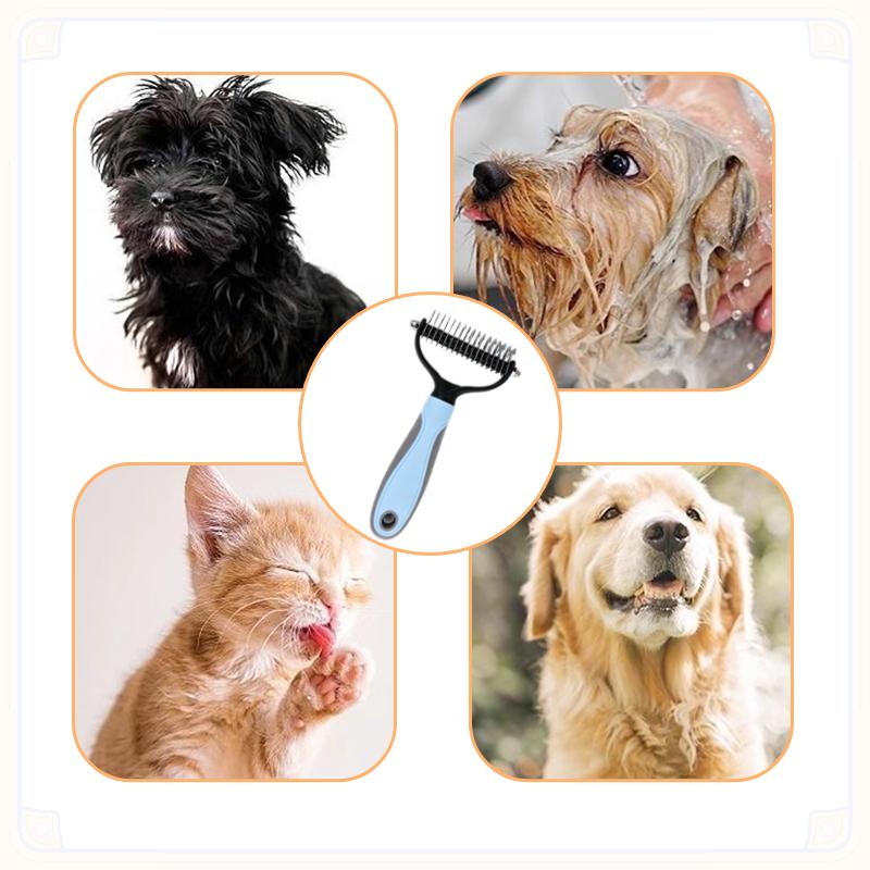 Professional Pet Deshedding Brush Dog Hair Remover Pet Hair Knot Cutter Puppy Cat Comb Brushes Dogs Grooming Shedding Supplies