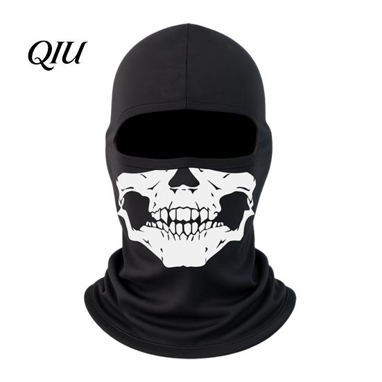 Full Coverage Mask Skull Neck Gaiter Balaclava, UV Protection Face Mask, Breathable Balaclava Ice Silk Guard for Outdoor Cycling Motorcycle