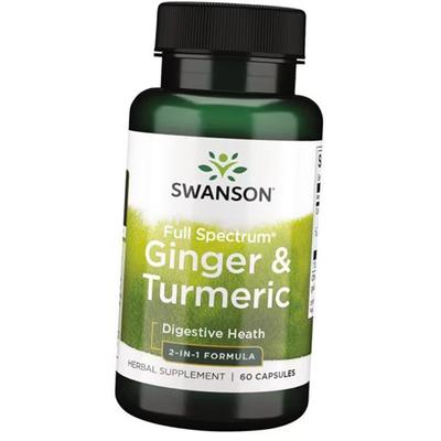 Curcumin and Ginger, Full Spectrum Ginger & Turmeric, 60 Caps (71280105)