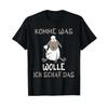 T Shirt With Gerunisex Text Quot Come What Wool I Sheep The Vintage Streetwear Comfortable Homme Slightly Graphic Unisex