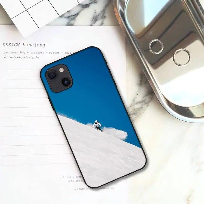 Skidåkning Snow Snowboard Skis Telefonfodral För iPhone Samsung Galaxy Redmi Xiaomi Oppo OnePlus Note SA 7 8 9 10 11 12 13 14 20 21 22 23 53 54 Pro Ultra