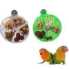Acrylic Rotate Parrot Toys Interactive Birds Grid Food Box Practical Parrot Puzzle Feeder  Conure