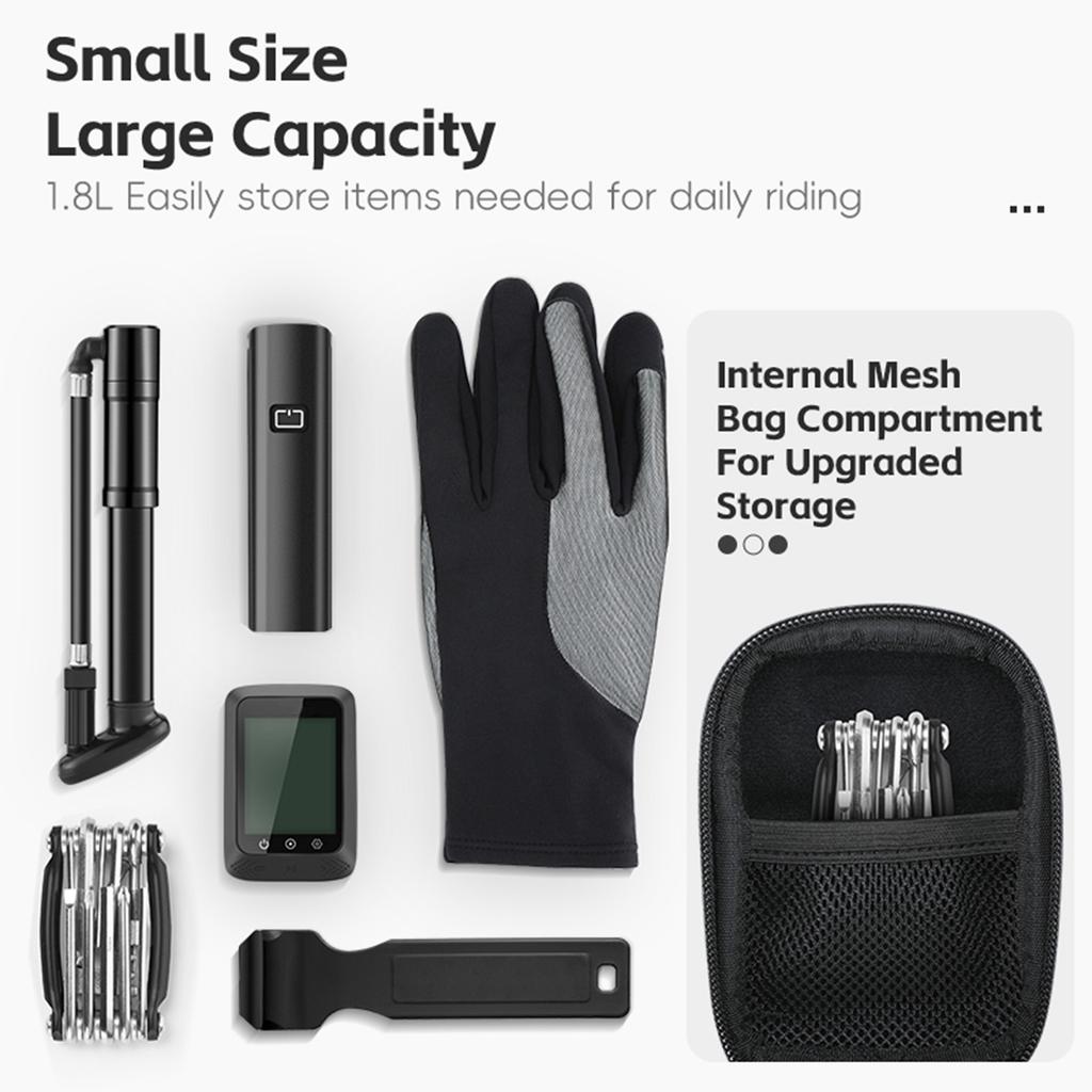 Bike Saddle Bag For Adult Bikes 1.8L Hard   Tail Bag For Riding Mountain Bike Accessories Bike St Bag