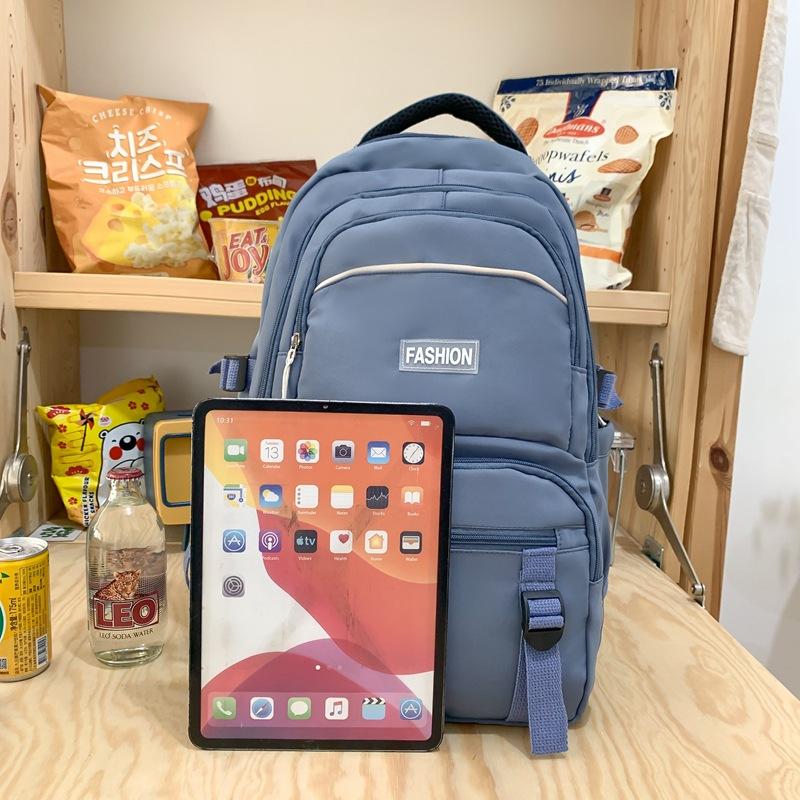 Large Capacity Schoolbag Female High Value Simple Junior High School High School Student College Backpack