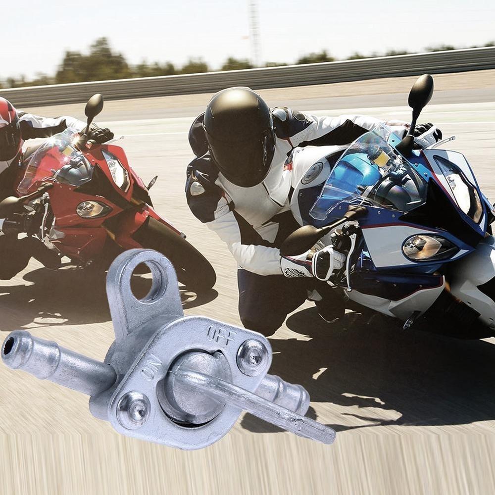 Rubinetto del serbatoio universale per moto, filtro, rubinetto di scarico, interruttore da 1/4" in linea, per olio, benzina e carburante, per bici