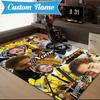 Custom Name Musician's Post Malone Rug Game Carpet, Floor Mat for Bedroom Living Room Entryway Rug, Home Decor Idea Gift for Christmas Birthday