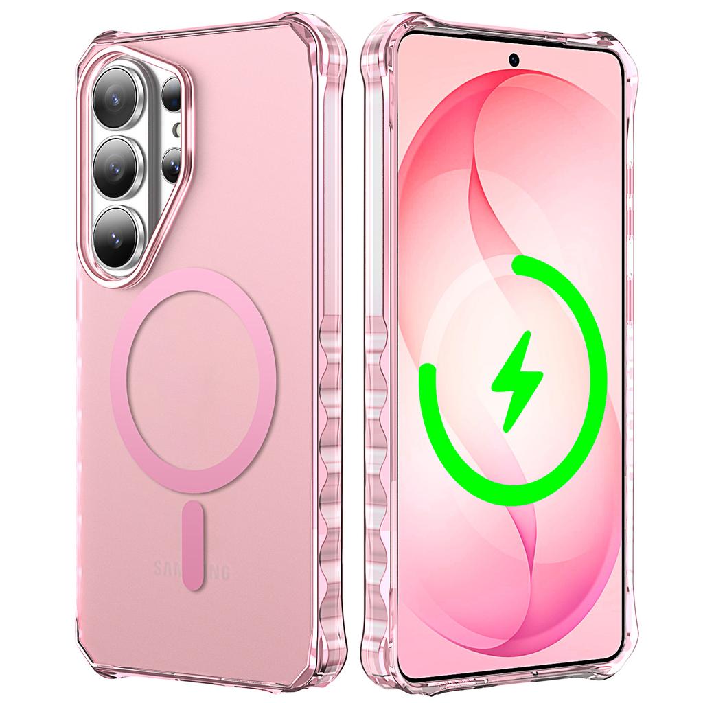 Applicable To Samsung S26Ultra Wave Magnetic Mobile Phone Case S25Ultra Matte S24Ultra Anti-drop Protective Case