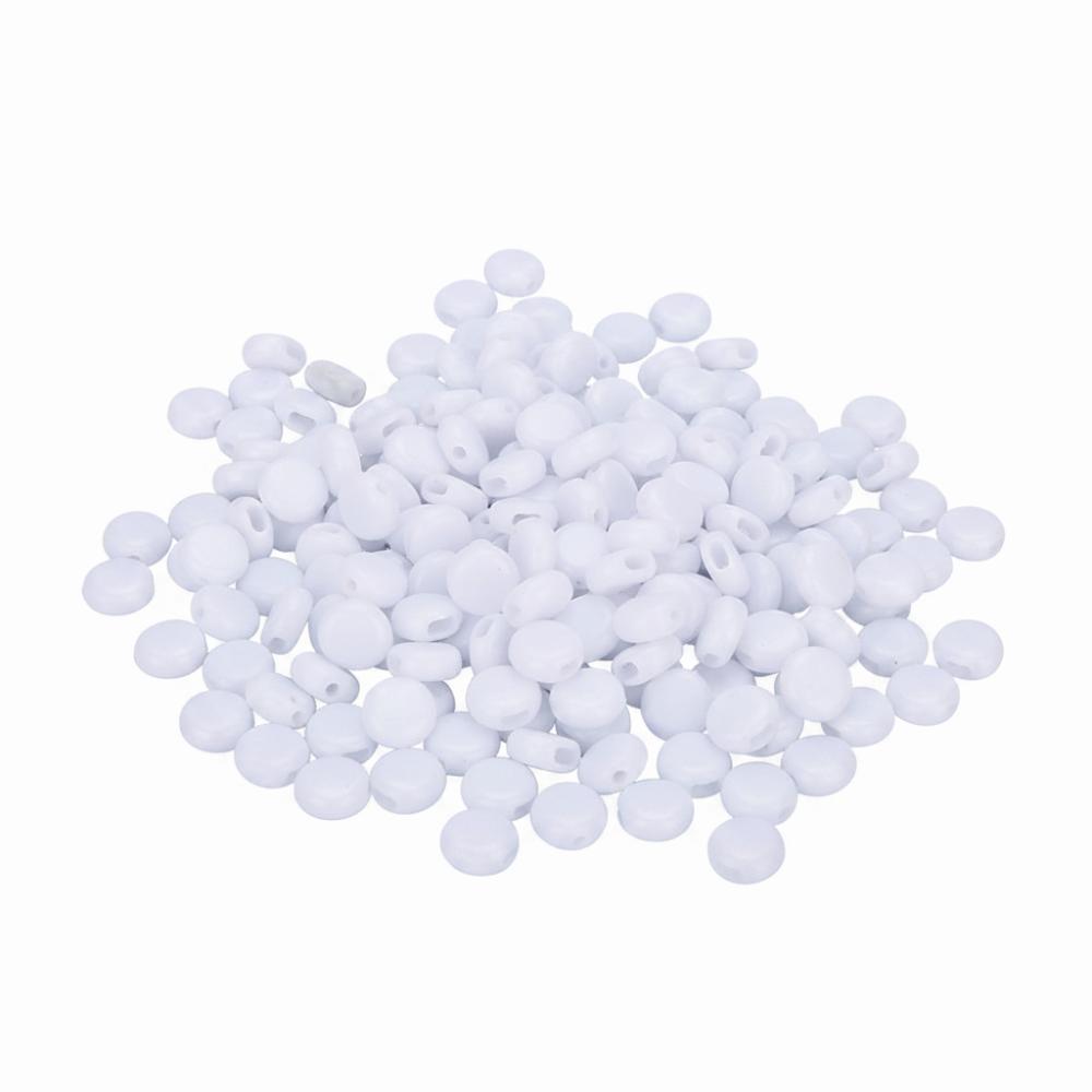 400pcs Black White Color Silicone Toggles Buckle Adjustment Buckle Clip DIY Crafts Supplies