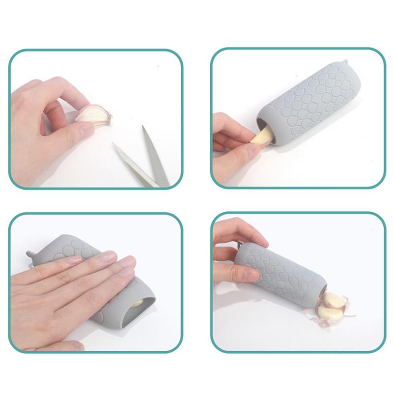 1PC Garlic Peeler Skin Remover Roller Keeper,Easy Quick To Peeled Garlic Cloves with Silicone Tube Roller Garlic Peeling