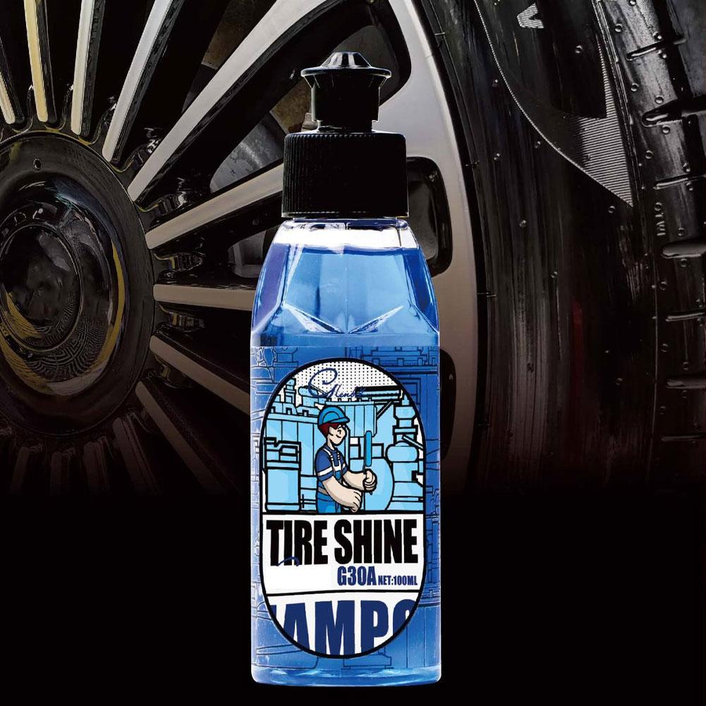 Car Tire Shine Dressing Blackening, For Tires Glazing Waxing Polishing Agent Brightening, Long-lasting Waterproof Maintenan D9G8