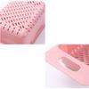 Sink Colander Strainer Basket Household Plastic Stretchable Bowl Drain Storage Rack for Kitchen Pink