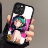 Urusei Yatsura Lum Mobile Phone Case For IPhone 17 Air 16 E 15 14 Plus 13 12 11 Pro Max Black Sky Eye Stepped Protective Case