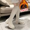 Small thick-soled boots women's autumn new models, but knee-high knight boots long boots women's autumn and winter boots