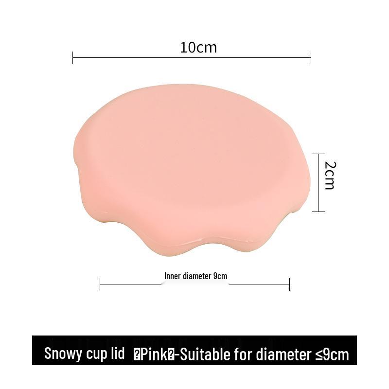 Silicone Mug Lid: Universal Dustproof, Leakproof, Anti-Scald, Heat Insulation Coaster.