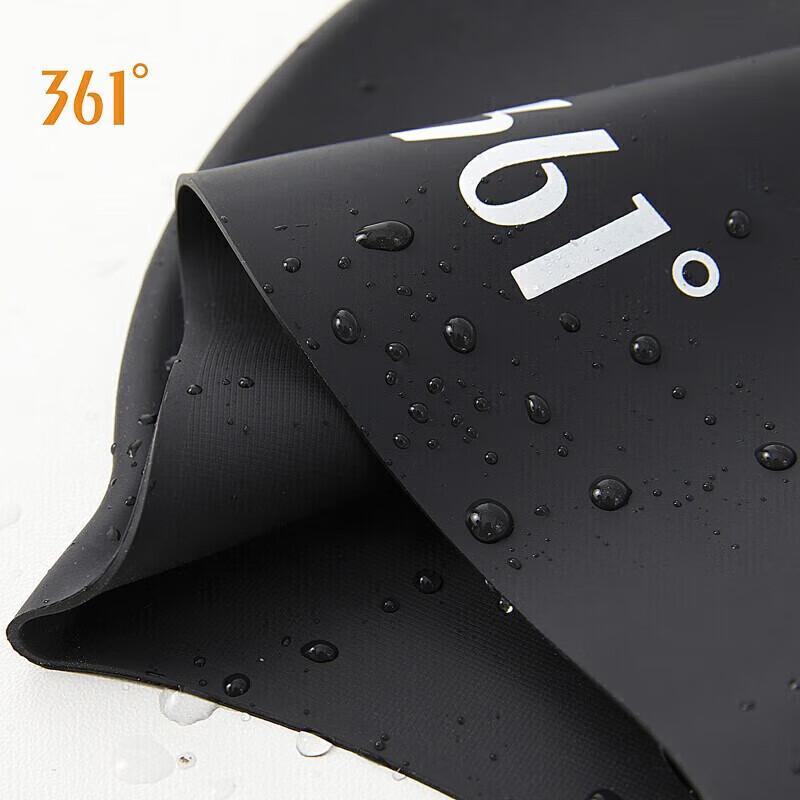 361° Silicone Swimming Cap, Large Size, Waterproof, Ear-Protecting, Sun Protection, Yellow