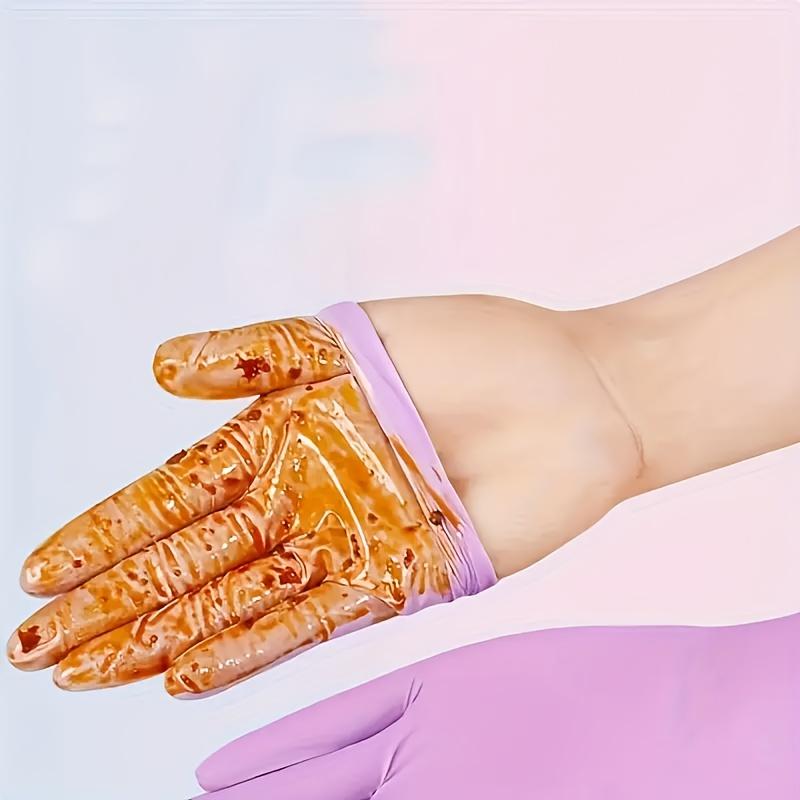 50-Pack of Purple Nitrile Cleaning Gloves Suitable for Household Cleaning, Pet Bathing, Hair Dyeing, and Nail Care. Essential 