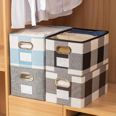 Schlafzimmer Retro Einfarbig Aufbewahrungsbox Stoffdruck Tiermuster Kleidung Aufbewahrungsbox Schublade Aufbewahrungsbox