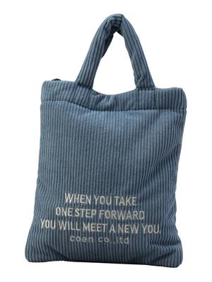 Cohen Logo Embroidered Corduroy Shoulder Bag 76816000039 7100 LT.BLUE(71) FREE