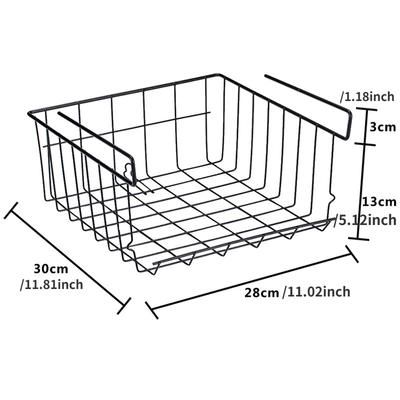 1PC Home Storage Basket Küche Multifunktionales Lagerregal Unterschrank Lagerregal Korb Drahtgestell Organizer Korb