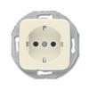 Single Socket - BUSCH-JAEGER - 2011-0-1342 - 16 A - Beige - Indoor