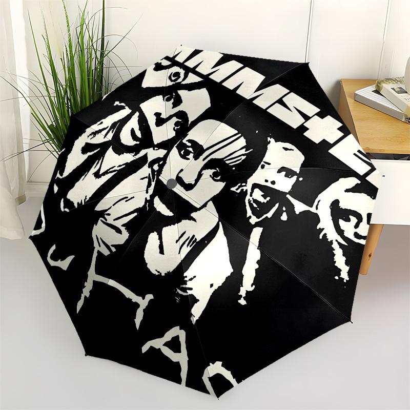 

Rammstein, Music Automatic Opening and Closing, 8 rib Structure Portable Umbrella, Suitable for Men and Women in All Seasons Perfect Gift f
