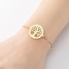 2025 Stainless Steel Geometric Tree Pendant Bracelet