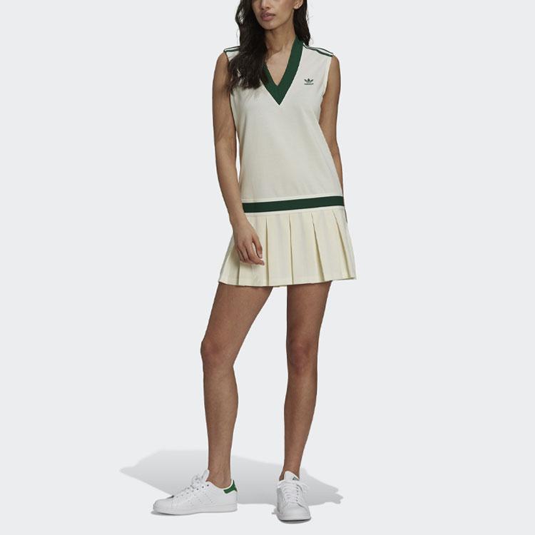 adidas Originals Sleeveless Dress Women's Jade White H56442