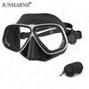 JUNHAINS Free Diving Mask Low-Capacity Aluminum Alloy Glasses Frame Wet Breathing Tube Snorkel Set For free diving, snorkeling