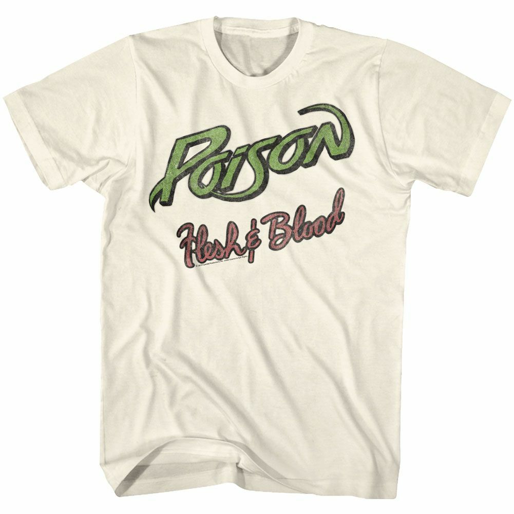 Poison Flesh And Blood Natural Adult T-Shirt S