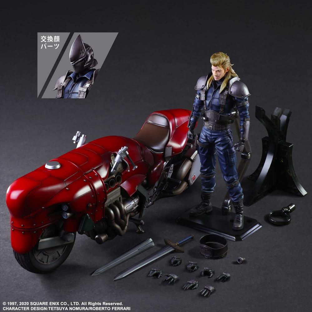 Final Fantasy VII Remake PLAY ARTS Kai Roche & Bike SET PVC painted movable figure