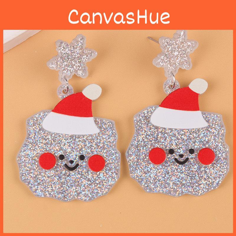 Christmas Earrings Collection With Santa Stars Bells And Bear Shapes For Women